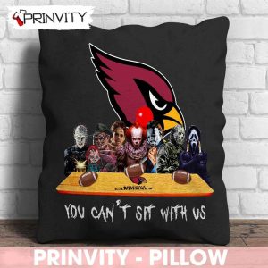 Arizona Cardinals Horror Movies Halloween Pillow, You Can't Sit With Us, Gift For Halloween, Arizona Cardin Club National Football League - Prinvity 1
