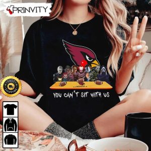 Arizona Cardinals Horror Movies Halloween Sweatshirt You Cant Sit With Us Gift For Halloween National Football League Unisex Hoodie T Shirt Long Sleeve Prinvity 3