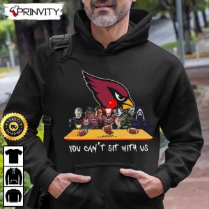 Arizona Cardinals Horror Movies Halloween Sweatshirt You Cant Sit With Us Gift For Halloween National Football League Unisex Hoodie T Shirt Long Sleeve Prinvity 6