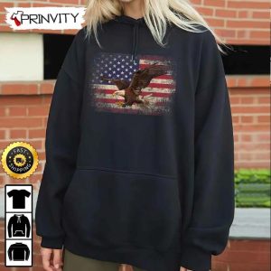 Bald Eagle 4th of July Gift American Flag Country Veterans Day Hoodie Thank You For Your Service Patriotic Veterans Day Unisex Sweatshirt T Shirt Long Sleeve Prinvirty 3