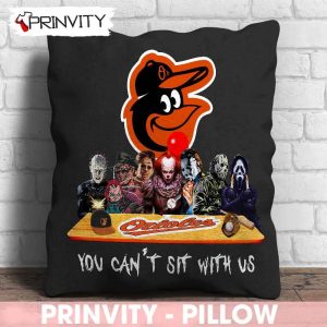 Baltimore Orioles Horror Movies Halloween Pillow, You Can’t Sit With Us, Gift For Halloween, Baltimore Orioles Club Major League Baseball, Size 14”x14”, 16”x16”, 18”x18”, 20”x20” – Prinvity