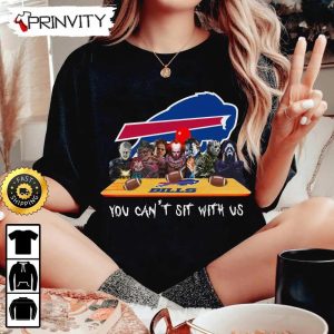 Buffalo Bills Horror Movies Halloween Sweatshirt You Cant Sit With Us Gift For Halloween National Football League Unisex Hoodie T Shirt Long Sleeve Prinvity 3