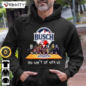 Busch Light Apple Beer Horror Movies Halloween Sweatshirt You Cant Sit With Us International Beer Day Gift For Halloween Unisex Hoodie T Shirt Long Sleeve Prinvity 4