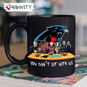 Carolina Panthers Horror Movies Halloween Mug, Size 11oz & 15oz, You Can’t Sit With Us, Gift For Halloween, Carolina Panthers Club National Football League – Prinvity