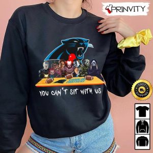 Carolina Panthers Horror Movies Halloween Sweatshirt You Cant Sit With Us Gift For Halloween National Football League Unisex Hoodie T Shirt Long Sleeve Prinvity 5