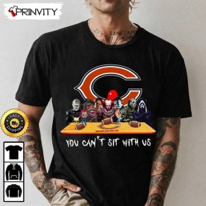 Chicago Bears Horror Movies Halloween Sweatshirt You Cant Sit With Us Gift For Halloween National Football League Unisex Hoodie T Shirt Long Sleeve Prinvity 1