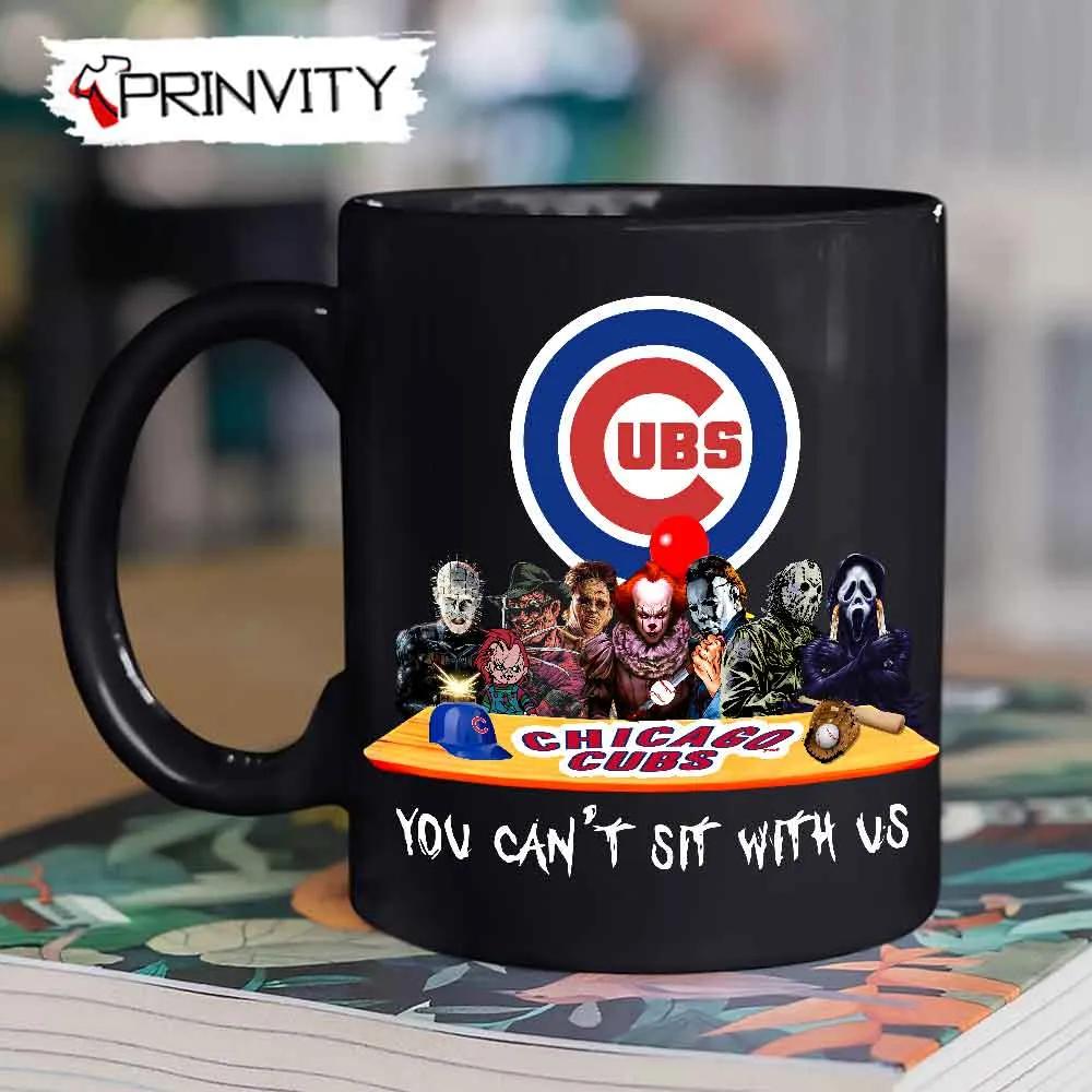 Chicago Cubs Horror Movies Halloween Mug, Size 11oz & 15oz, You Can't Sit With Us, Gift For Halloween, Chicago Cubs Club Major League Baseball - Prinvity