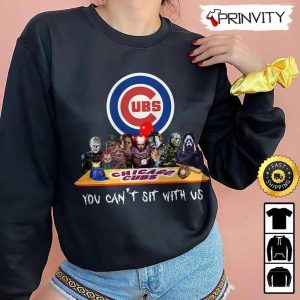 Chicago Cubs Horror Movies Halloween Sweatshirt You Cant Sit With Us Gift For Halloween Major League Baseball Unisex Hoodie T Shirt Long Sleeve Prinvity 3