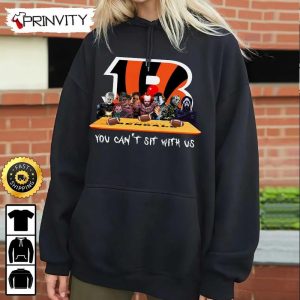 Cincinnati Bengals Horror Movies Halloween Sweatshirt You Cant Sit With Us Gift For Halloween National Football League Unisex Hoodie T Shirt Long Sleeve Prinvity 5