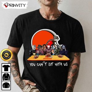 Cleveland Browns Horror Movies Halloween Sweatshirt You Cant Sit With Us Gift For Halloween National Football League Unisex Hoodie T Shirt Long Sleeve Prinvity 1