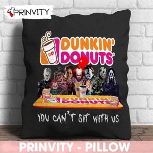 Dunkin’ Donuts Horror Movies Halloween Mug, You Can’t Sit With Us, Gift For Halloween, Dunkin’ Donuts Global Coffee And Donuts, Size 14”x14”, 16”x16”, 18”x18”, 20”x20” – Prinvity