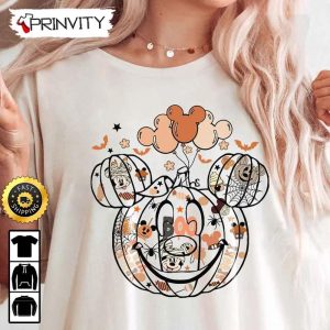 Disney Halloween Pumpkin Spooky Seasons Boo Mickey And Minnie Mummies Sweatshirt, Walt Disney, Gift For Halloween, Unisex Hoodie, T-Shirt, Long Sleeve - Prinvity