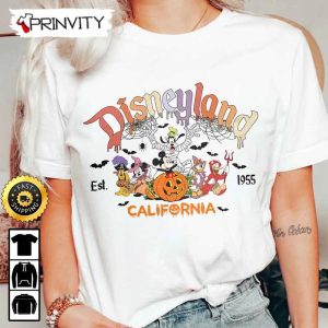 Disneyland California Est 1955 Mickey Minnie And Friends Halloween Pumpkin Sweatshirt, Walt Disney, Gift For Halloween, Unisex Hoodie, T-Shirt, Long Sleeve – Prinvity