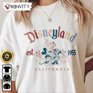 Disneyland Mickey And Friends Est 1955 California Sweatshirt, Walt Disney, Gift For Halloween, Unisex Hoodie, T-Shirt, Long Sleeve – Prinvity