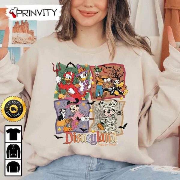 Disneyland Mickey Mummies And Friends Disney Family Halloween Sweatshirt, Walt Disney, Gift For Halloween, Unisex Hoodie, T-Shirt, Long Sleeve – Prinvity