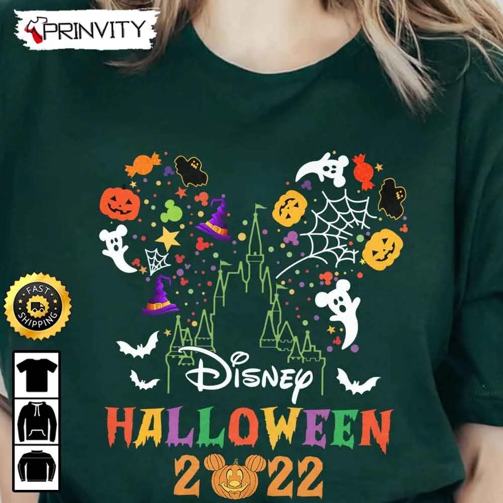 Family Matching Disney Halloween Cute Sweatshirt, Pumpkin, Spooky, Walt Disney, Gift For Halloween, Unisex Hoodie, T-Shirt, Long Sleeve - Prinvity