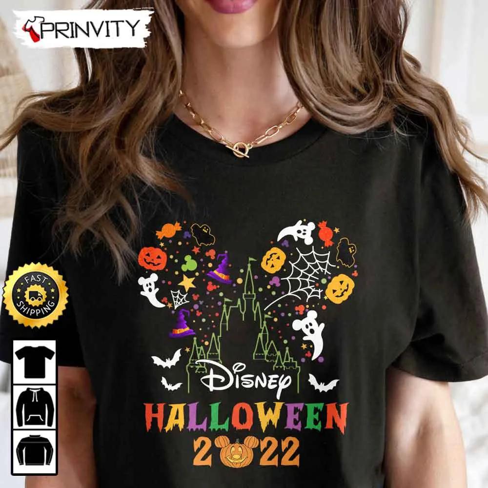 Family Matching Disney Halloween Cute Sweatshirt, Pumpkin, Spooky, Walt Disney, Gift For Halloween, Unisex Hoodie, T-Shirt, Long Sleeve - Prinvity