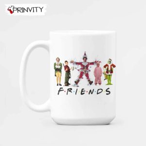 Friends Grinch And Kevin Elf Christmas Story Mugs, White Mugs Size 11oz & 15oz, Tv Show Christmas, Merry Grinch Mas, Best Christmas Gifts For 2022, Happy Holidays - Prinvity
