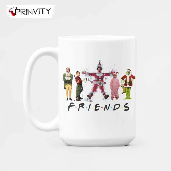 Friends Grinch And Kevin Elf Christmas Story Mugs, White Mugs Size 11oz & 15oz, Tv Show Christmas, Merry Grinch Mas, Best Christmas Gifts For 2022, Happy Holidays – Prinvity