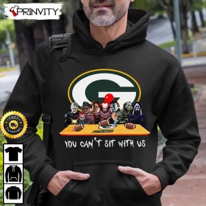 Green Bay Packers Horror Movies Halloween Sweatshirt You Cant Sit With Us Gift For Halloween National Football League Unisex Hoodie T Shirt Long Sleeve Prinvity 6