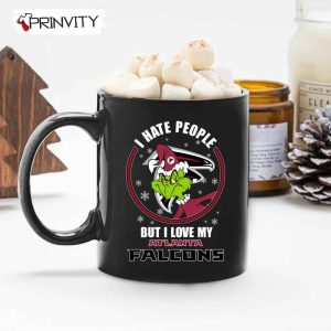 Grinch Christmas I Hate People But I Love My Falcons NFL Mug Mugs Size 11oz 15oz National Football League Merry Grinch Mas Best Christmas Gifts For 2022 Happy Holidays 3