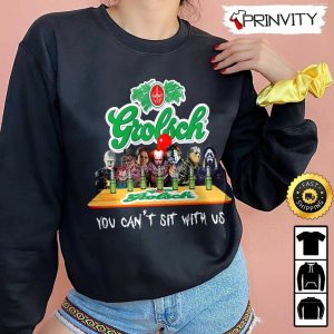 Grolsch Beer Horror Movies Halloween Sweatshirt, You Can't Sit With Us, International Beer Day, Gift For Halloween, Unisex Hoodie, T-Shirt, Long Sleeve - Prinvity