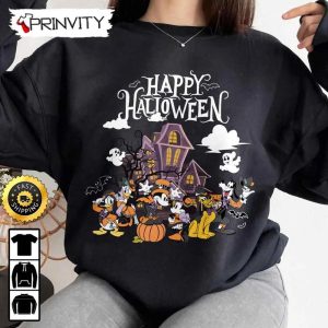 Happy Halloween Mickey And Friend Disney Family Sweatshirt Walt Disney Gift For Halloween Unisex Hoodie T Shirt Long Sleeve Prinvity 2