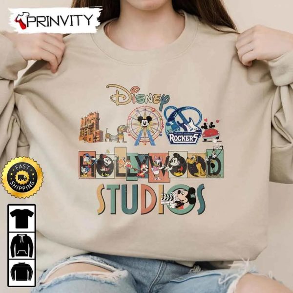 Hollywood Studios Mickey And Friends In Disney Family Sweatshirt, Walt Disney, Gift For Halloween, Unisex Hoodie, T-Shirt, Long Sleeve – Prinvity
