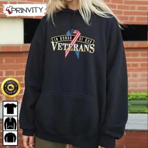 In Honor Of Our Veterans Hoodie 4th of July Thank You For Your Service Patriotic Veterans Day Unisex Sweatshirt T Shirt Long Sleeve Prinvity 5