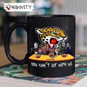 Jacksonville Jaguars Horror Movies Halloween Mug, Size 11oz & 15oz, You Can't Sit With Us, Gift For Halloween, Jacksonville Jaguars Club National Football League - Prinvity