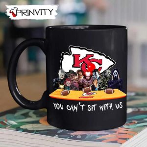 Kansas City Chiefs Horror Movies Halloween Mug, Size 11oz & 15oz, You Can't Sit With Us, Gift For Halloween, Kansas City Chiefs Club National Football League - Prinvity