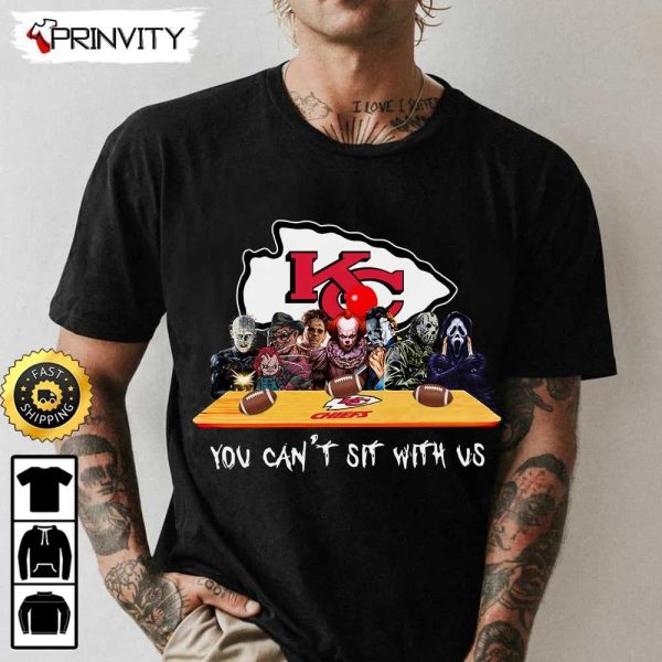 Kansas City Chiefs Horror Movies Halloween Sweatshirt, You Can’t Sit With Us, Gift For Halloween, National Football League, Unisex Hoodie, T-Shirt, Long Sleeve – Prinvity