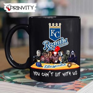 Kansas City Royals Horror Movies Halloween Mug, Size 11oz & 15oz, You Can't Sit With Us, Gift For Halloween, Kansas City Royals Club Major League Baseball - Prinvity