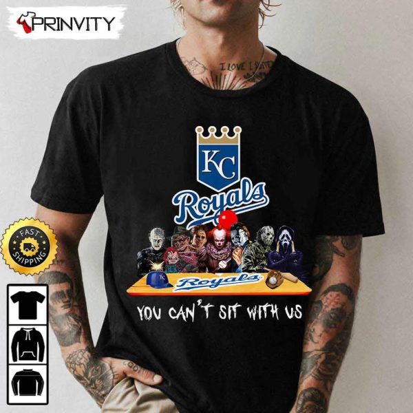 Kansas City Royals Horror Movies Halloween Sweatshirt, You Can’t Sit With Us, Gift For Halloween, Major League Baseball, Unisex Hoodie, T-Shirt, Long Sleeve – Prinvity