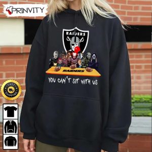 Las Vegas Raiders Horror Movies Halloween Sweatshirt You Cant Sit With Us Gift For Halloween National Football League Unisex Hoodie T Shirt Long Sleeve Prinvity 5