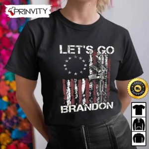 Lets Go Brandon Gun American Flag Patriots Hoodie 4th of July Thank You For Your Service Patriotic Veterans Day Unisex Sweatshirt T Shirt Long Sleeve Prinvity 3