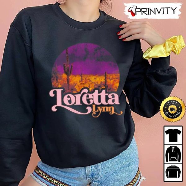 Loretta Lynn Country Music’s T-Shirt, Unisex Hoodie, Sweatshirt, Long Sleeve – Prinvity