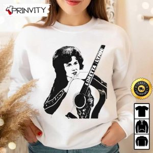 Loretta Lynn Legends Guitar T Shirt Country Musics Iconic Unisex Hoodie Sweatshirt Long Sleeve Tank Top Prinvity 1