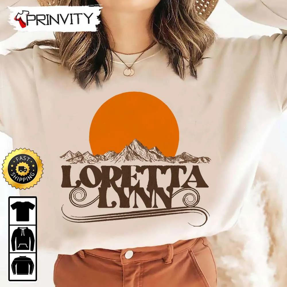 Loretta Lynn Rising Sun T Shirt Country Musics Iconic Unisex Hoodie Sweatshirt Long Sleeve Tank Top Prinvity 4