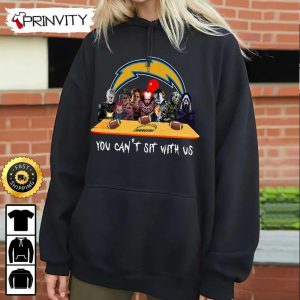 Los Angeles Chargers Horror Movies Halloween Sweatshirt You Cant Sit With Us Gift For Halloween National Football League Unisex Hoodie T Shirt Long Sleeve Prinvity 5