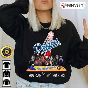 Los Angeles Dodgers Horror Movies Halloween Sweatshirt You Cant Sit With Us Gift For Halloween Major League Baseball Unisex Hoodie T Shirt Long Sleeve Prinvity 2