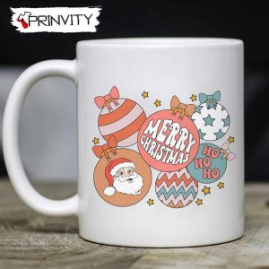 Merry Christmas Ho Ho Ho Santa Claus Ornament Mug, Size 11oz & 15oz, Merry Christmas, Gifts For Christmas, Happy Holiday – Prinvity