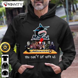 Miami Marlins Horror Movies Halloween Sweatshirt You Cant Sit With Us Gift For Halloween Major League Baseball Unisex Hoodie T Shirt Long Sleeve Prinvity 5