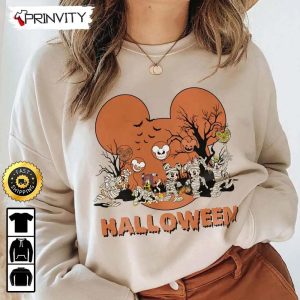 Mickey And Friends Disney Scary Mummy Halloween Sweatshirt, Walt Disney, Gift For Halloween, Unisex Hoodie, T-Shirt, Long Sleeve - Prinvity