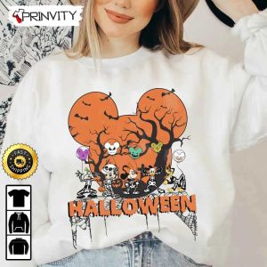 Mickey And Friends Disney Skeleton Nightmare Halloween Sweatshirt, Walt Disney, Gift For Halloween, Unisex Hoodie, T-Shirt, Long Sleeve - Prinvity