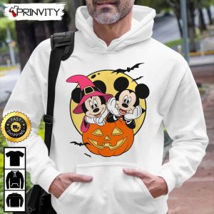 Mickey And Minnie Magic Happy Halloween Pumpkin Sweatshirt Walt Disney Gift For Halloween Unisex Hoodie T Shirt Long Sleeve Prinvity 1