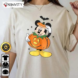Mickey Halloween Pumpkin 2022 Not So Scary Sweatshirt Walt Disney Gift For Halloween Unisex Hoodie T Shirt Long Sleeve Prinvity 2 1