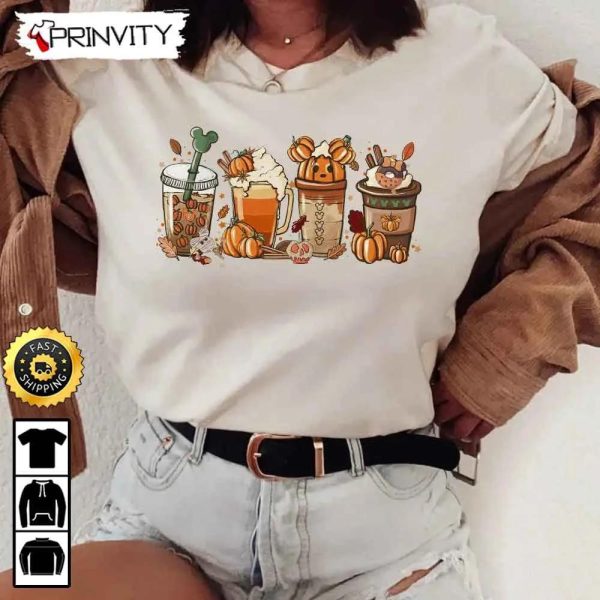 Mickey Halloween Pumpkin Coffee Sweatshirt, Walt Disney, Gift For Halloween, Unisex Hoodie, T-Shirt, Long Sleeve – Prinvity