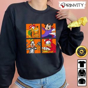 Mickey Mouse And Friends Surprise Disney Halloween Sweatshirt Walt Disney Gift For Halloween Unisex Hoodie T Shirt Long Sleeve Prinvity 5 1