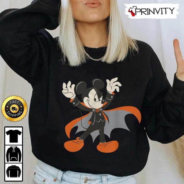 Mickey Mouse Magic Halloween Sweatshirt, Walt Disney, Gift For Halloween, Unisex Hoodie, T-Shirt, Long Sleeve – Prinvity